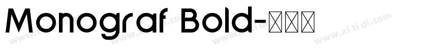 Monograf Bold字体转换